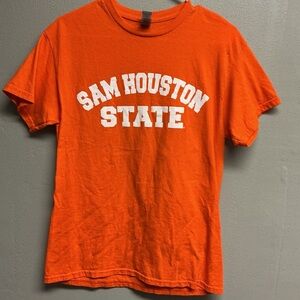 Sam Houston State Tshirt Adult Medium Orange Short Sleeve 0040